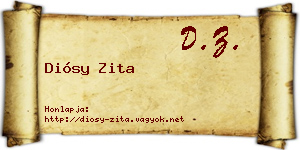 Diósy Zita névjegykártya