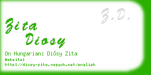 zita diosy business card
