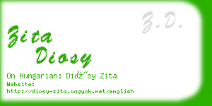 zita diosy business card